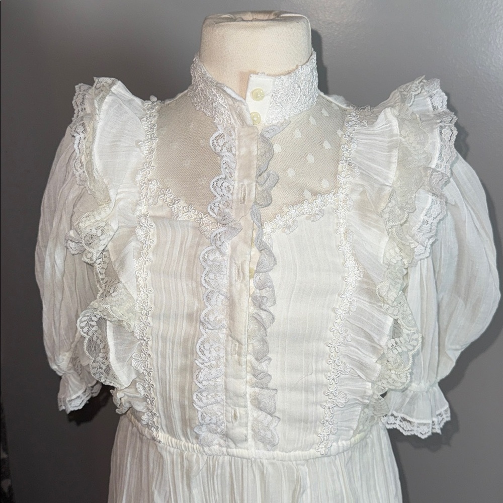 Vintage Gunne Sax Youth Girls Dress SZ 8 - Picture 2 of 11